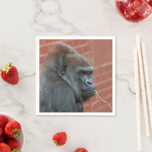 Guardanapo De Papel Resilient Gorilla Mãe