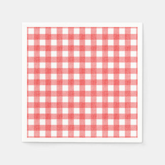 Guardanapo De Papel Respigadores de papel simples de melancia gingham