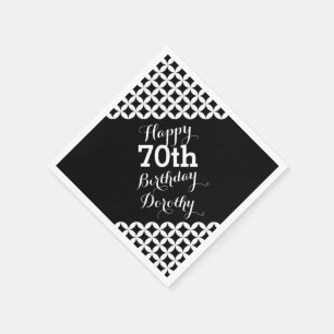 Guardanapo De Papel Respingos de papel para 70 de aniversário