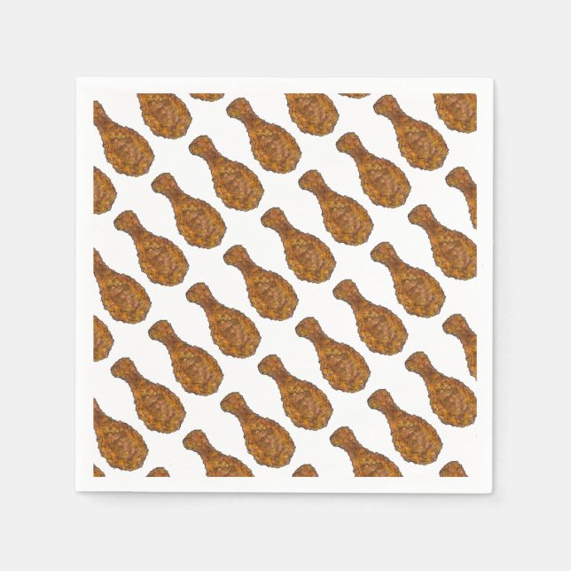 Guardanapo De Papel Restaurante de Cookout da Perna de Galinha Frescad (Frente)