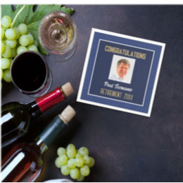 Guardanapo De Papel Retiree Parabéns! Retirada de Foto Napkin