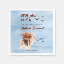 retirement travel all the places woman watercolor 