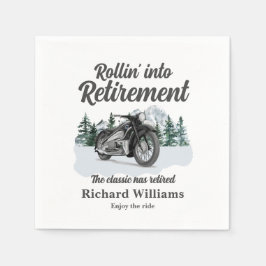 Guardanapo De Papel Retirement Travel Theme Classic Motorbike Rolling