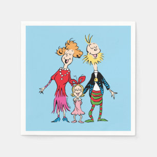Guardanapo De Papel Retrato da Família de Cindy Lou Who
