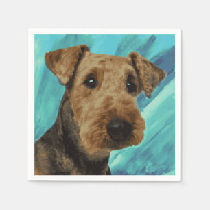Guardanapo De Papel Retrato de Airedale Terrier