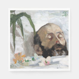 Guardanapo De Papel Retrato de um Homem Morto (Mortalidade e Mortalida