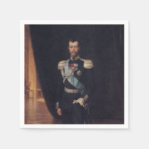Guardanapo De Papel Retrato do czar Nicholas II (por Albert Edelsense)