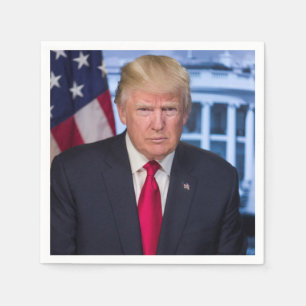 Guardanapo De Papel Retrato Presidencial Oficial de Donald Trump