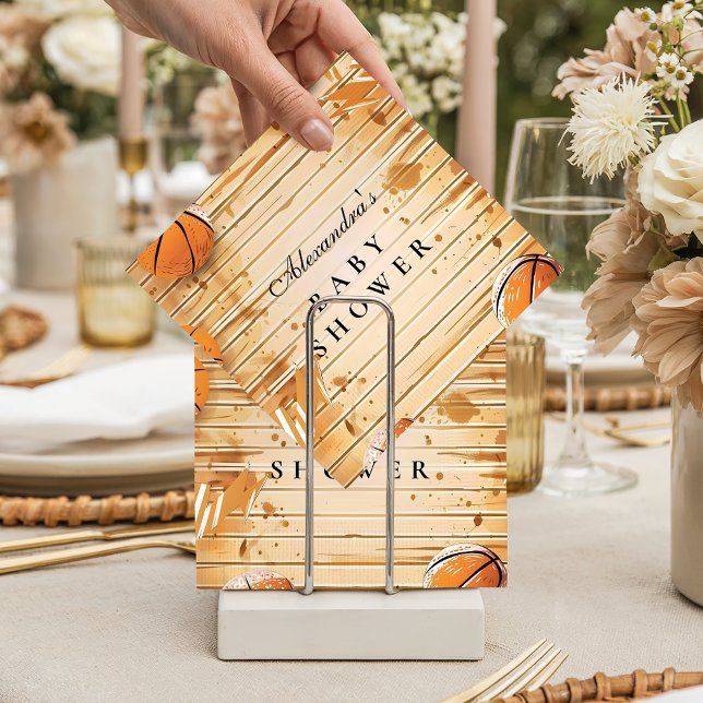 Guardanapo De Papel Retro Basketball Baby Shower (Criador carregado)