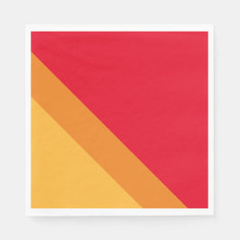 Guardanapo De Papel Retro desportivo 70s Brilhante Vermelho Laranja Am