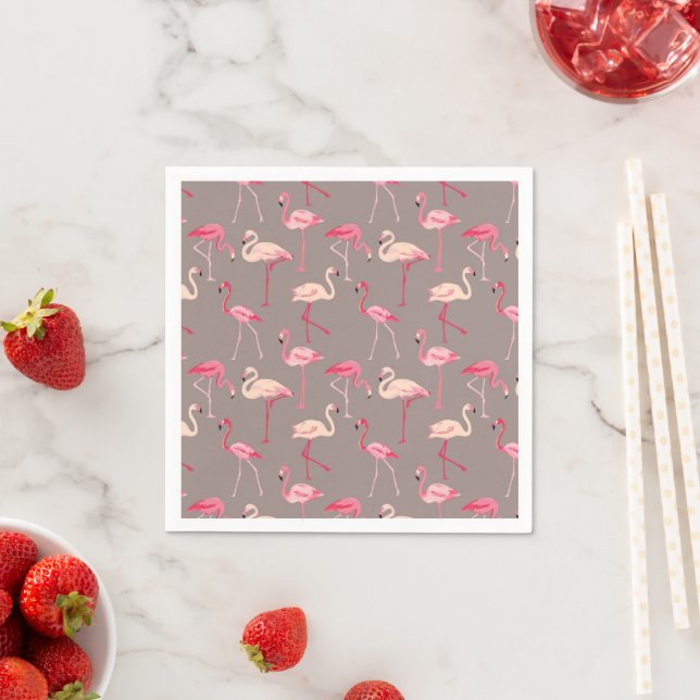 Guardanapo De Papel Retro Flamingos (Insitu)