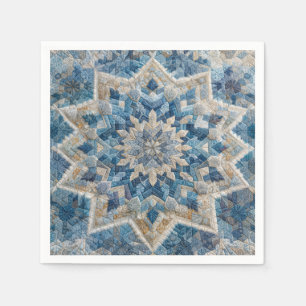 Guardanapo De Papel Retro Floco de Neve Caleidoscópio Quiloto