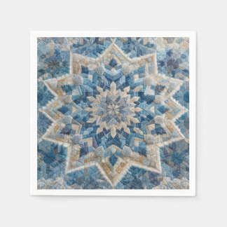 Guardanapo De Papel Retro Floco de Neve Caleidoscópio Quiloto