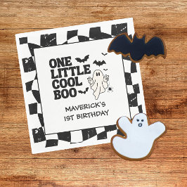 Guardanapo De Papel Retro Ghost One Halloween Boy 1st Birthday