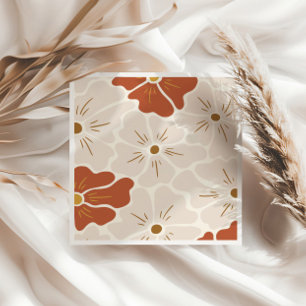 Guardanapo De Papel Retro Groovy Boho Baby in Bloom