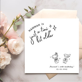 Guardanapo De Papel Retro Moderno Um aniversário de 30 anos Tini Bit A