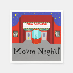 Guardanapo De Papel Retro Movie Theater Paper Napkins