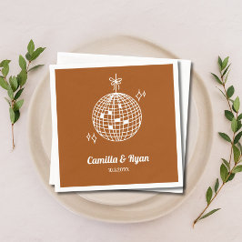 Guardanapo De Papel Retro Terracotta Disco Casamento Decor Napkins