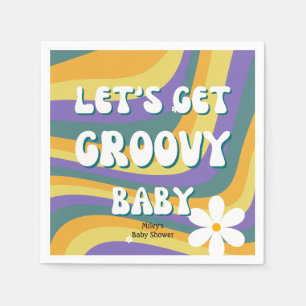 Guardanapo De Papel Retro Vinil Record Rocks Funky 80s Hippe Baby Girl