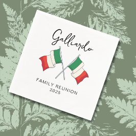 Guardanapo De Papel Reunião da família de sinalizador italiana
