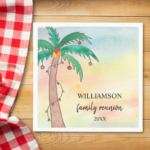 Guardanapo De Papel Reunião da família Palm Tree