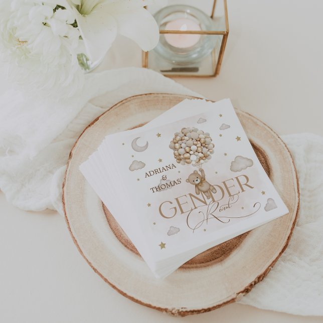 Guardanapo De Papel Revelação de Gênero do Urso (Criador carregado)