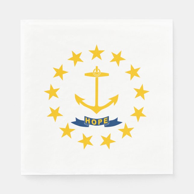 Guardanapo De Papel Rhode Island State Flag (Frente)