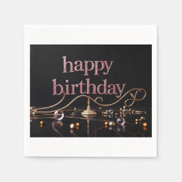 Guardanapo De Papel Rich Pink Blush elegante e luxuoso extravagante