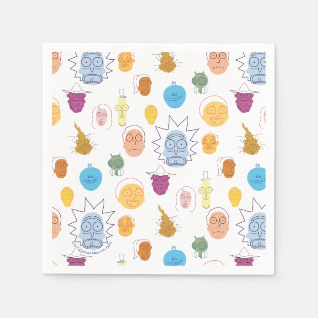 Guardanapo De Papel RICK E MORTY™ | Get Schwifty (Frente)