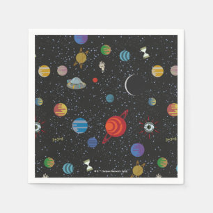Guardanapo De Papel RICK E MORTY™ Padrão espacial
