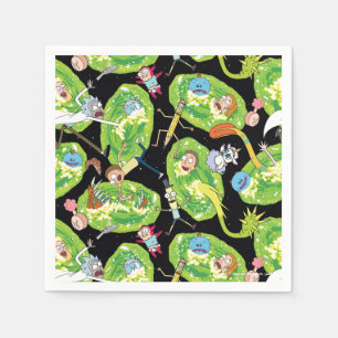 Guardanapo De Papel RICK E MORTY™ Padrões de materiais de queda