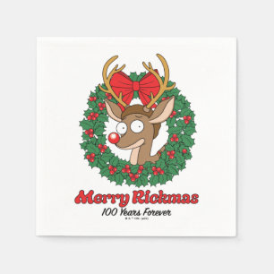 Guardanapo De Papel Rick e Morty Reindeer Morty Feliz Rickmas