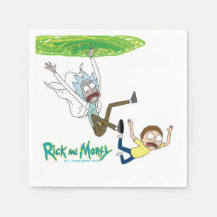 Guardanapo De Papel RICK E MORTY™   Saída Do Portal