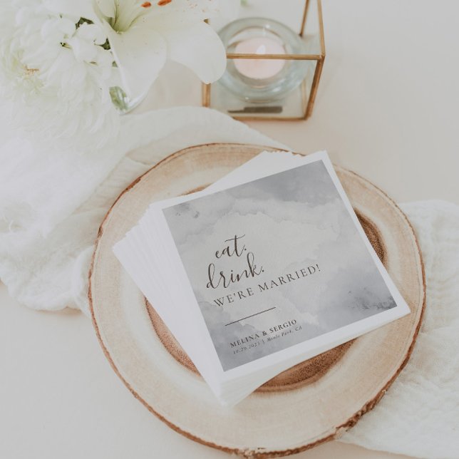 Guardanapo De Papel Rico clássico Coma Bebida Casamos (Criador carregado)