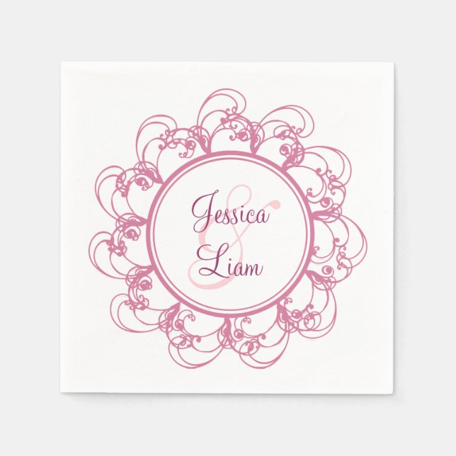 Guardanapo De Papel Rico Floral Napkin (Frente)