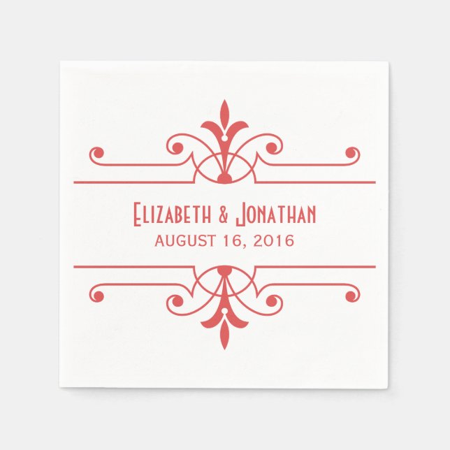 Guardanapo De Papel Rico Vermelho v2 Papel Ornamental Napkins (Frente)