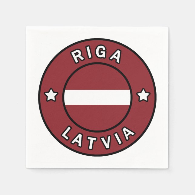 Guardanapo De Papel Riga Latvia (Frente)