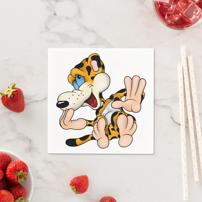 Guardanapo De Papel Rindo de Papel-Leopardo Nápoles (Criador carregado)