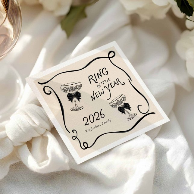 Guardanapo De Papel Ring in the New Year Paper Napkin (Criador carregado)