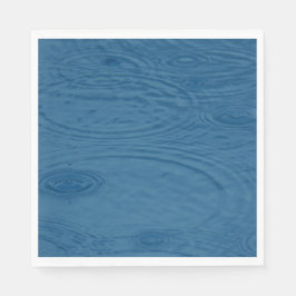 Guardanapo De Papel Ripais De Chuva (Ondas De Água Azul)