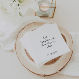 Guardanapo De Papel Risos de amor minimalistas e felizes para sempre