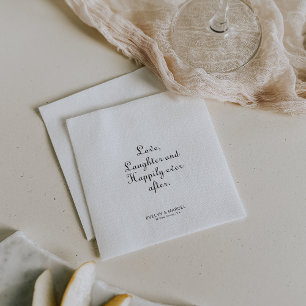 Guardanapo De Papel Risos de amor minimalistas e felizes para sempre d