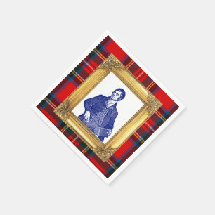 Guardanapo De Papel Robert Burns Royal Stewart Xadrez Cocktail
