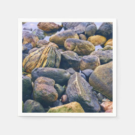 Guardanapo De Papel Rochas coloridas   