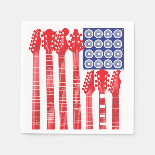 Guardanapo De Papel Rock Americano (Frente)