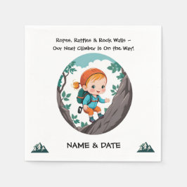 Guardanapo De Papel Rock Climventure Theme Girl Napkin