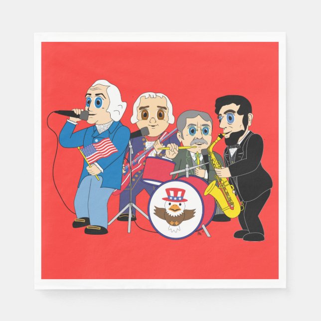 Guardanapo De Papel Rock Monumental (Frente)