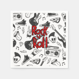 Guardanapo De Papel Rock N Roll Para Sempre