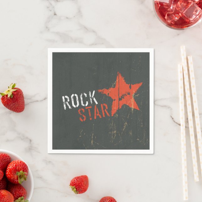 Guardanapo De Papel Rock Star Music Paper Napkins (Insitu)