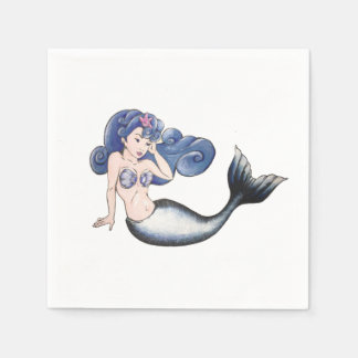 Guardanapo De Papel Rockabilly Mermaid